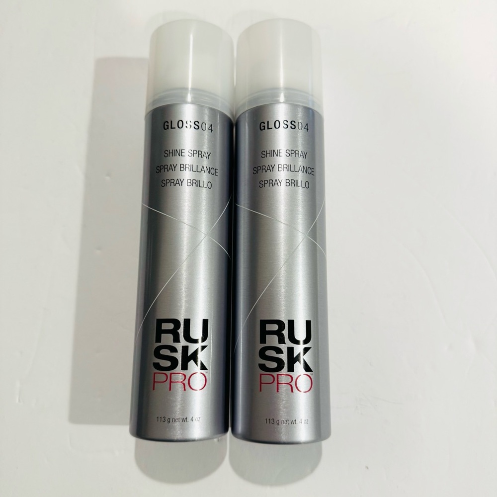 RUSK Pro Gloss04 Shine Spray Hairspray 4 oz/113g 2Pack - Picture 2 of 9